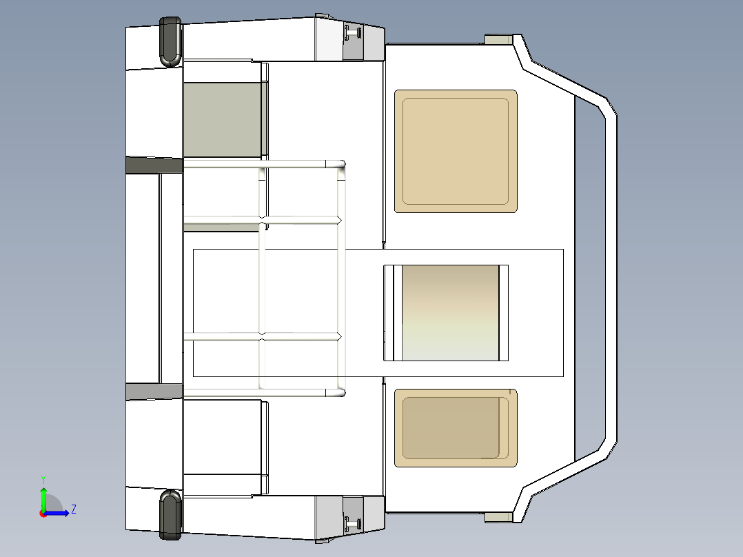 摩托艇模型图左视图