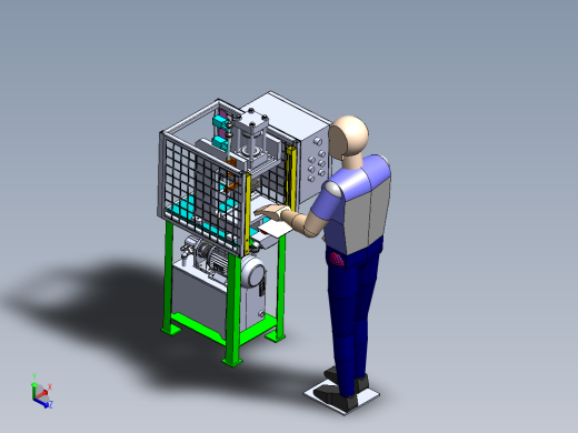 气动打标设计模型