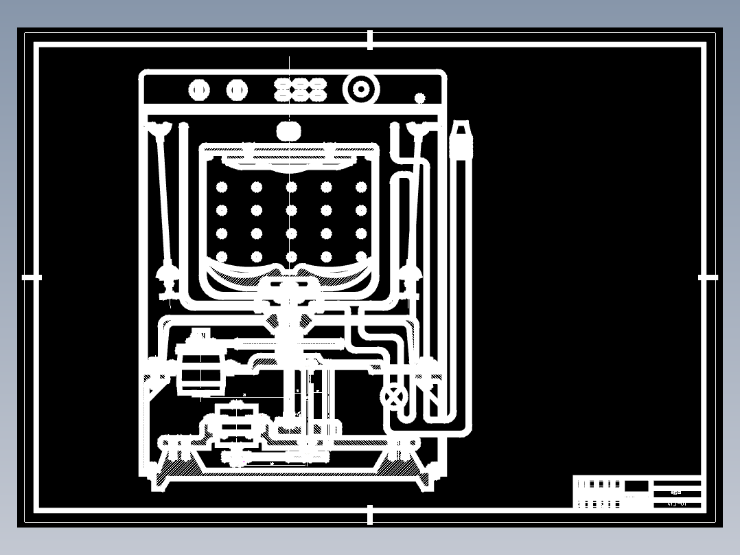 波轮全自动洗衣机传动系统的设计CAD+说明书