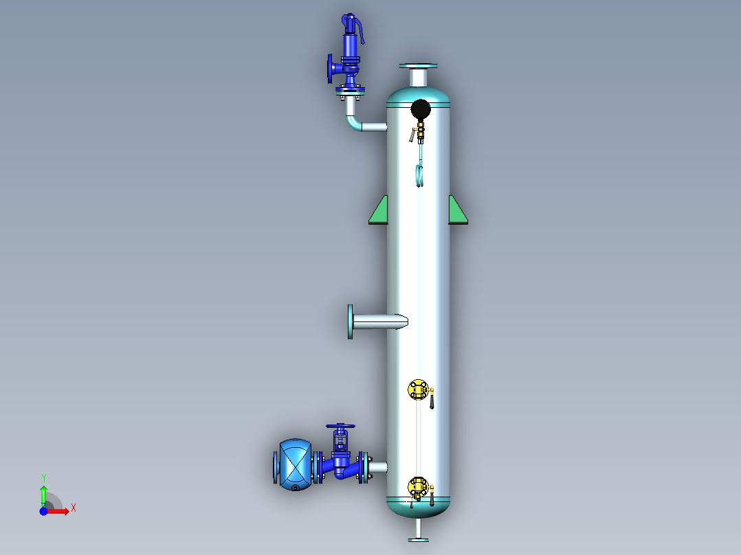 排污分离器前视图