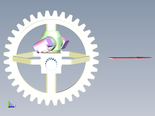 连杆式汽车差速器机构设计左视缩略图