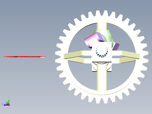 连杆式汽车差速器机构设计右视缩略图