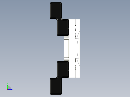 SERIES EZ-MOUNT - MINATURE DIAPHRAGM PUMP VIBRATION ISOLATION MOUNTING SYSTEM (16)系列图纸左视缩略图