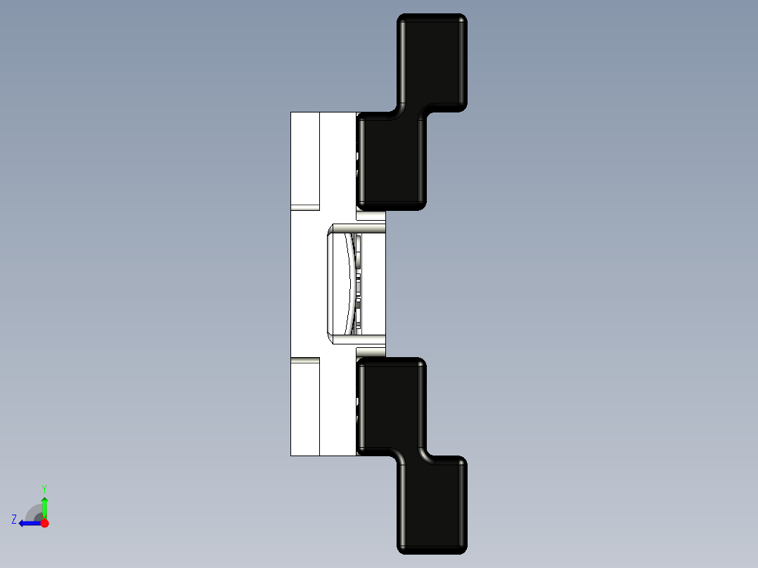 SERIES EZ-MOUNT - MINATURE DIAPHRAGM PUMP VIBRATION ISOLATION MOUNTING SYSTEM (16)系列图纸右视图