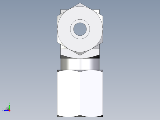 卡套式工业通用硬管接头EO_Union_tee_T06ZLCF右视缩略图