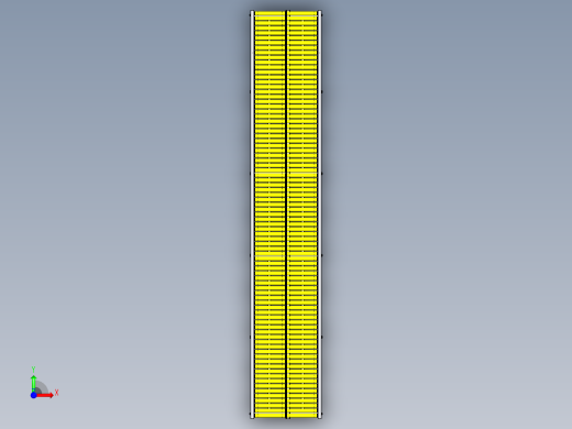 5米滚筒输送机conveyor-free-5m-STP前视缩略图