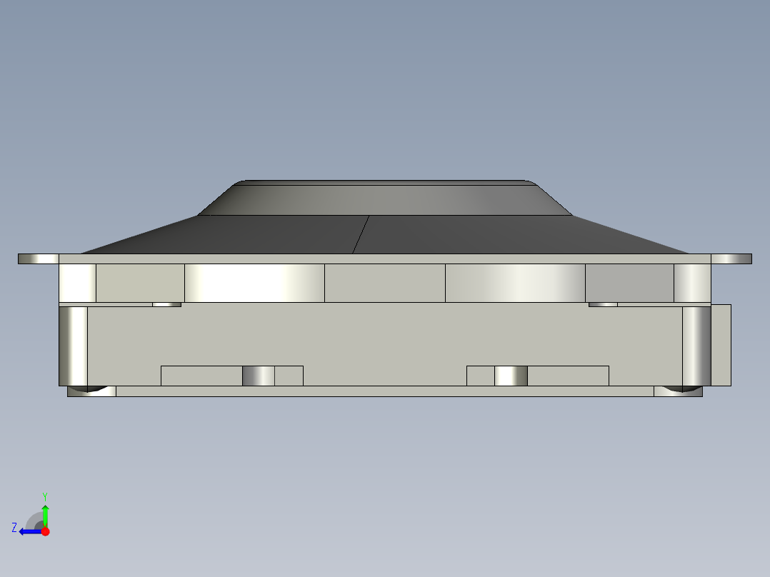 12.6㎜ x 1.6㎜ SMD轻触开关右视图