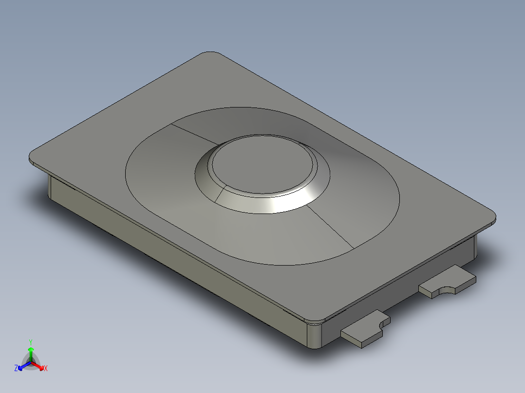 12.6㎜ x 1.6㎜ SMD轻触开关正等轴测图