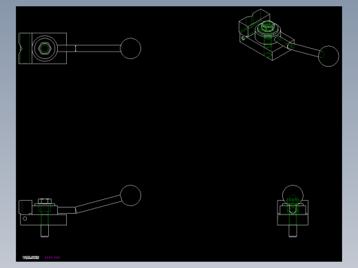 夾具2321(A)-2D多系列多零件图纸模型