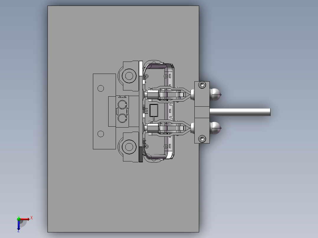 组装压合机俯视图