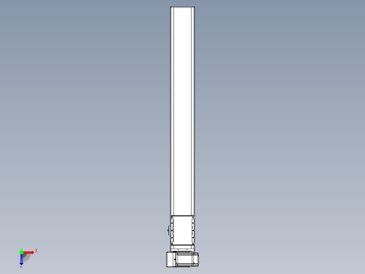 同步带全封闭直线模组TPA-HCB-105D-90-L850-LU-Y-P20-N3俯视缩略图