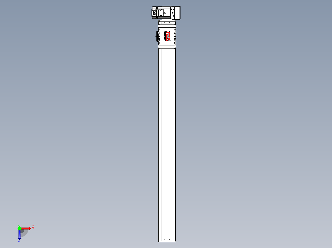 同步带全封闭直线模组TPA-HCB-85D-90-L900-LU-Y-P20-N3俯视图