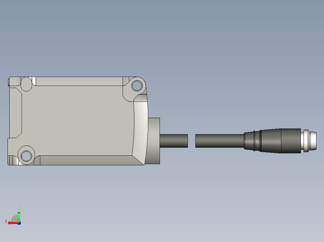 基恩士IG-010_T_kc图纸模型后视图