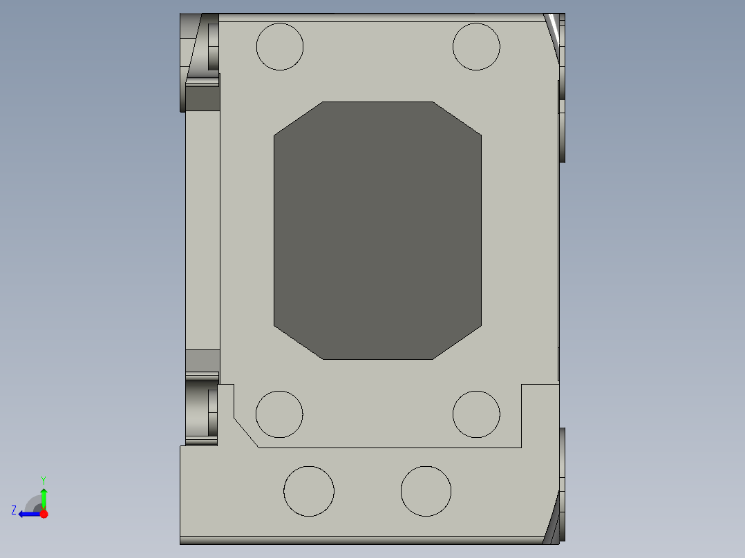 基恩士IG-010_T_kc图纸模型右视图