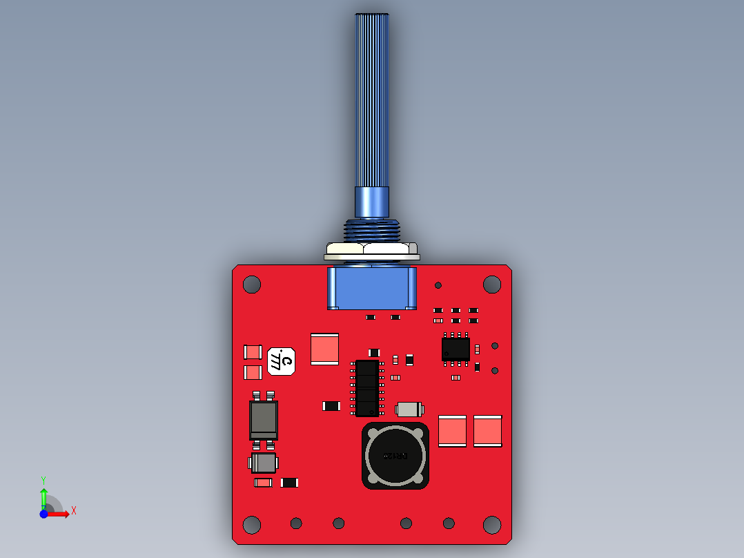 LED灯丝驱动器PCB前视图
