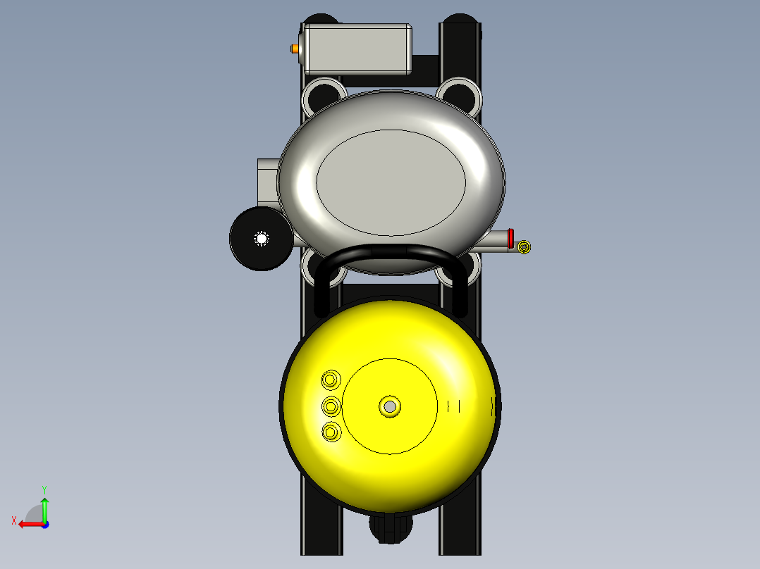 DIY喷笔压缩机--stp后视图