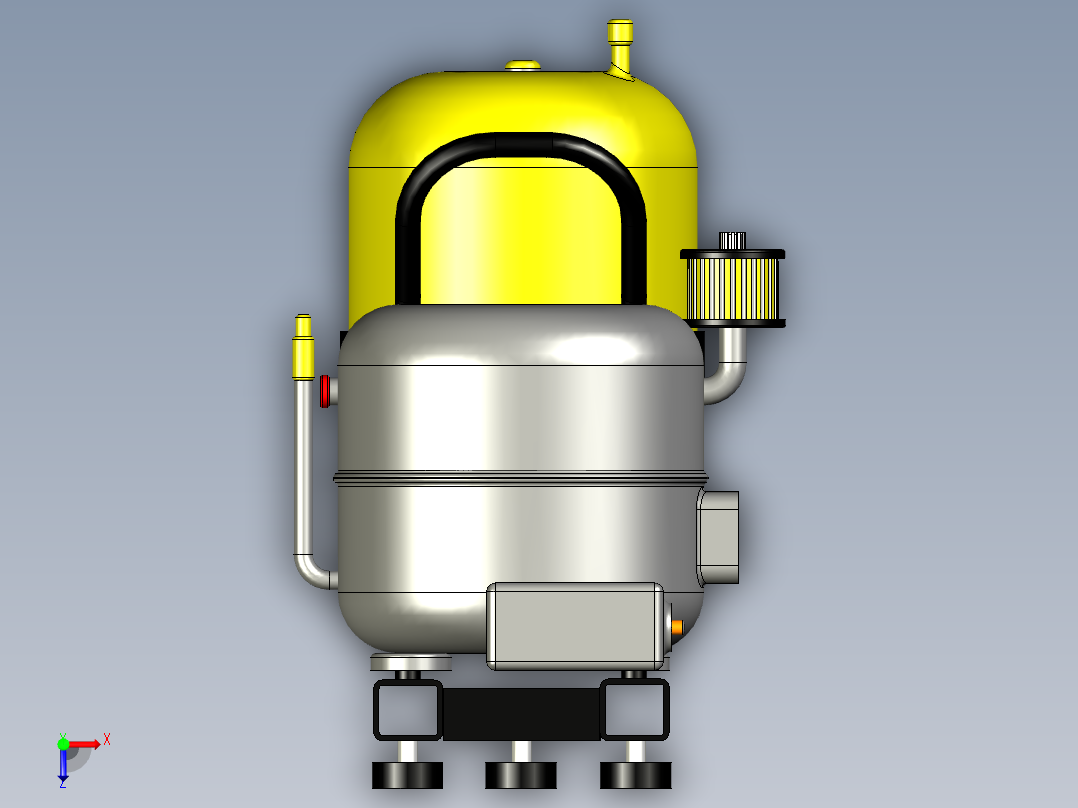 DIY喷笔压缩机--stp俯视图