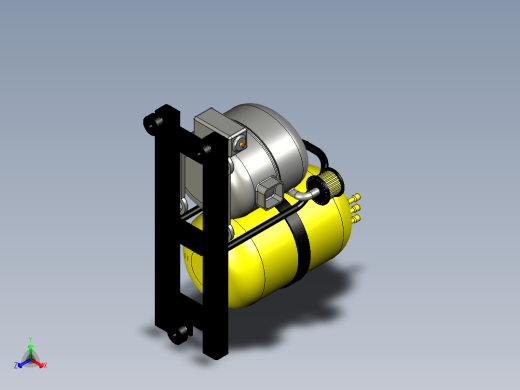 DIY喷笔压缩机--stp正等轴测缩略图