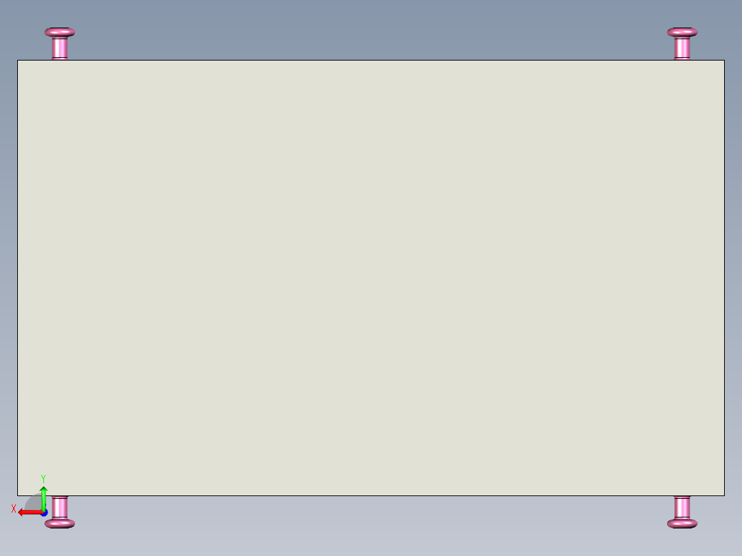 [冲压模具]特斯拉悬挂摆臂的冲压模具op70后视图