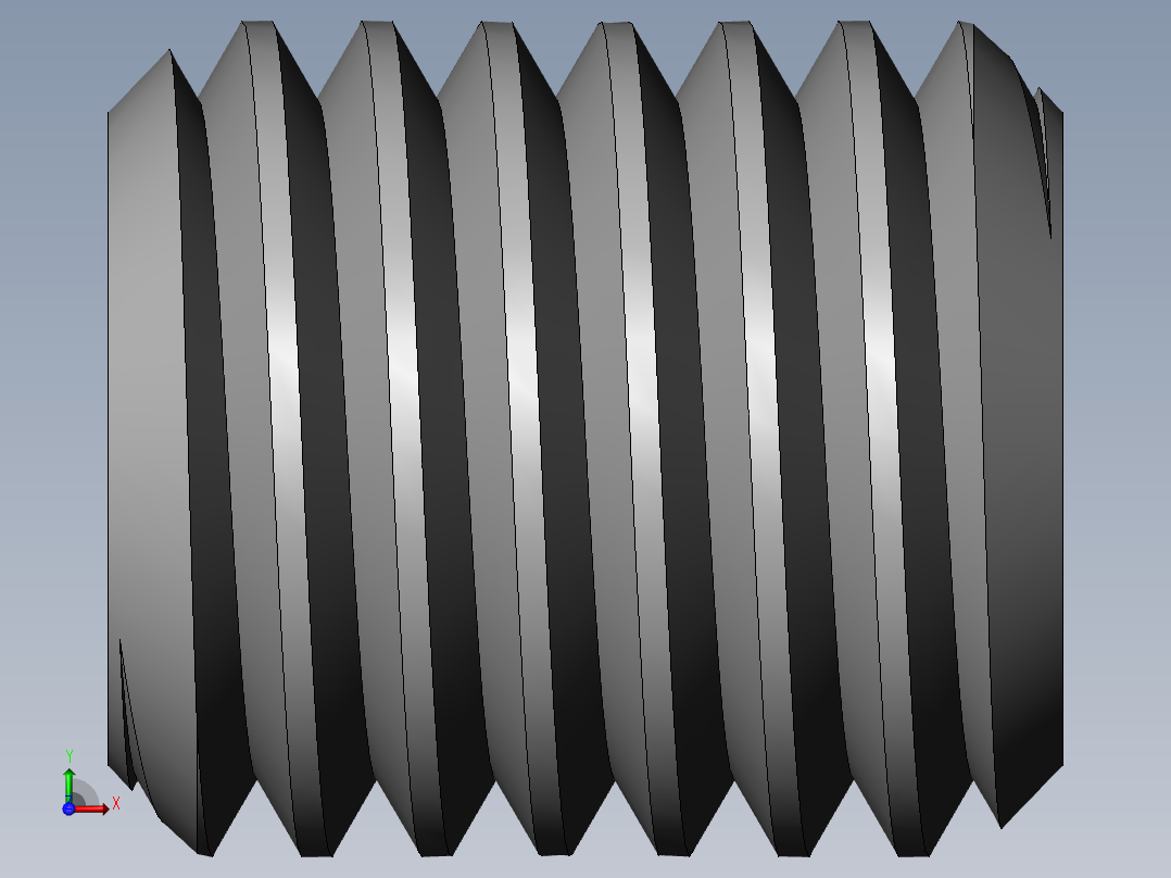 DIN 913-ISO 4026 固定螺钉-M14 L=16.SLDPRT前视图