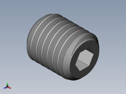 DIN 913-ISO 4026 固定螺钉-M14 L=16.SLDPRT正等轴测缩略图