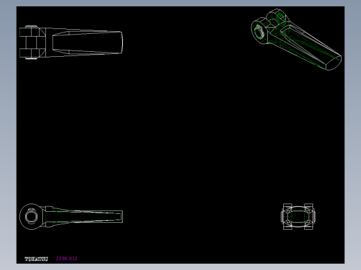 雙偏心夾具2338-2D多系列多零件图纸模型