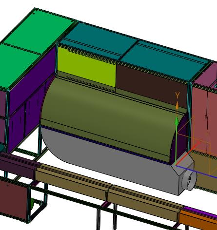金属罐体喷涂揭膜机