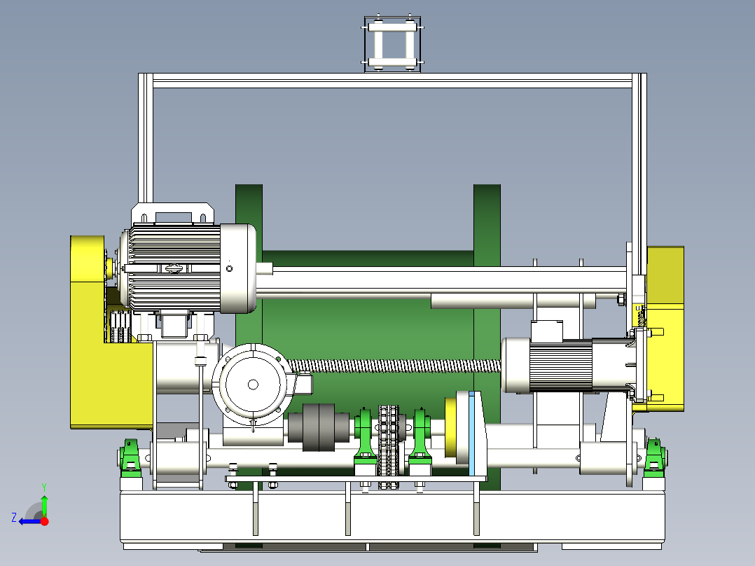 全自动放线机右视图