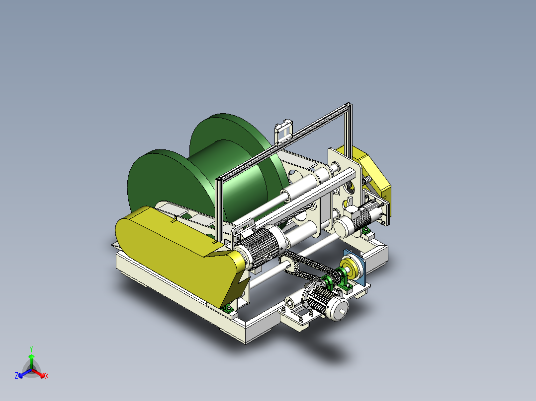 全自动放线机正等轴测图