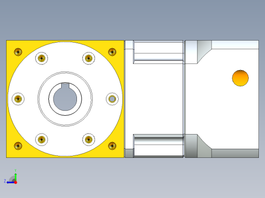 换向器PW90双孔 PGH90-L1 19-80-100-M6.stp右视缩略图