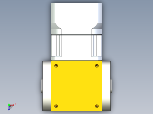 换向器PW90双孔 PGH90-L1 19-80-100-M6.stp俯视缩略图