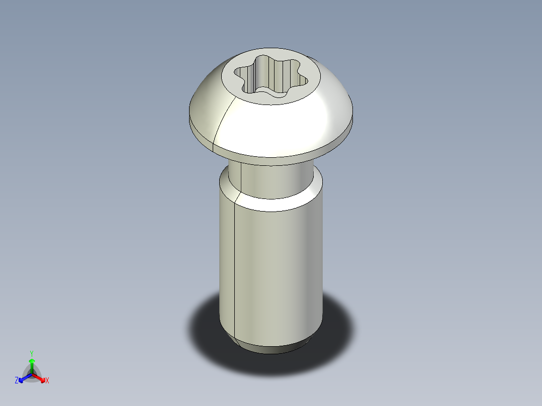 型材-BR M12 CORE SCREW KJN530235正等轴测图