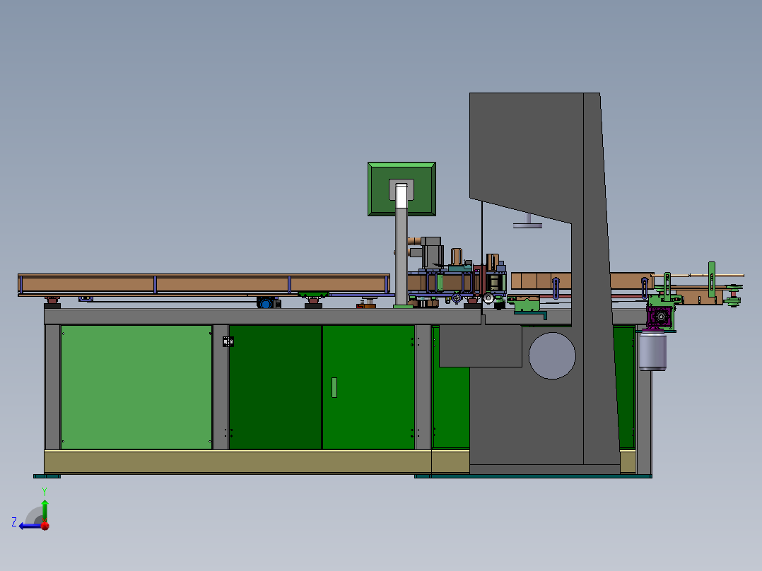 卫生纸卷纸自动切纸机SW17(含bom)右视图