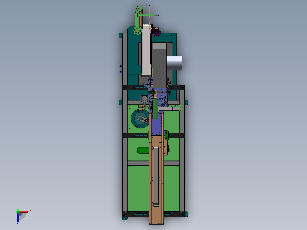卫生纸卷纸自动切纸机SW17(含bom)俯视图
