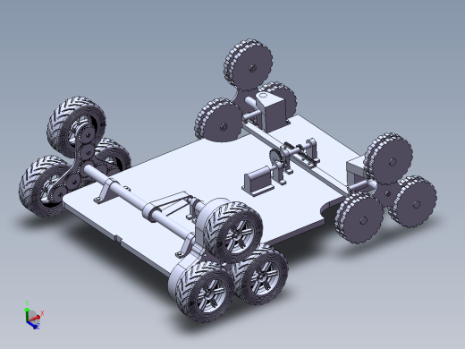 轮式自走型振动采摘机行走系统设计