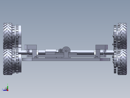 轮式自走型振动采摘机行走系统设计右视缩略图