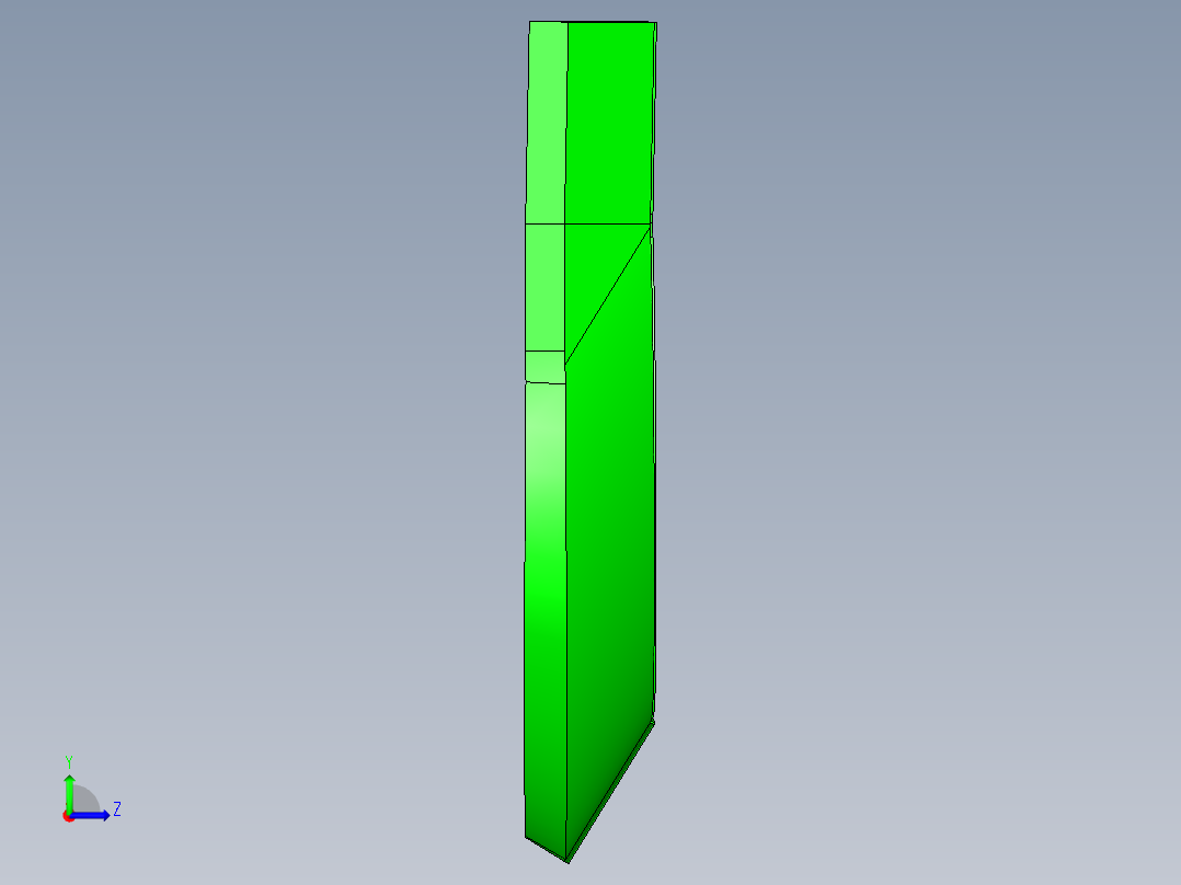包胶金属电脑外壳铣内腔程序模型左视图