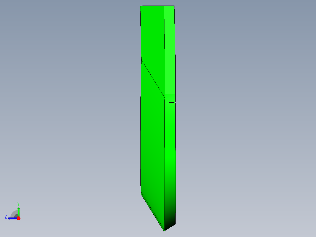 包胶金属电脑外壳铣内腔程序模型右视图