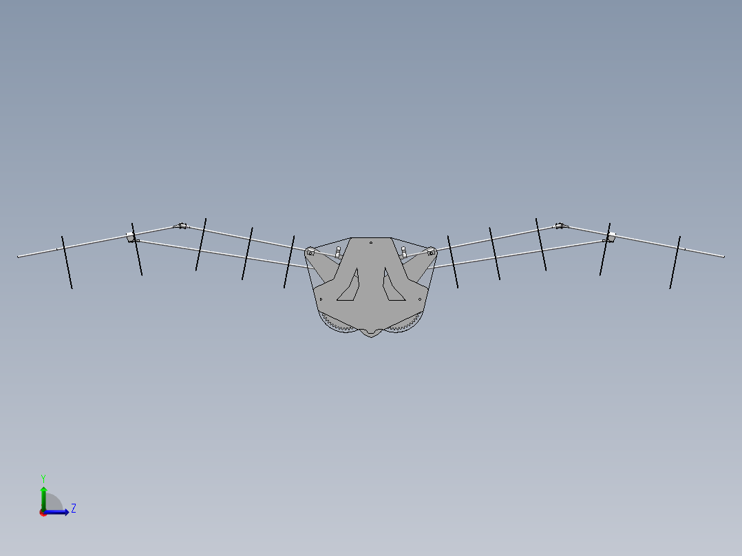 扑翼仿生机构左视图