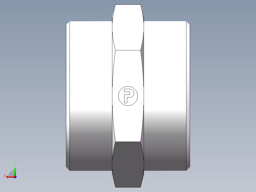 直通接头-G、1C-52后视图