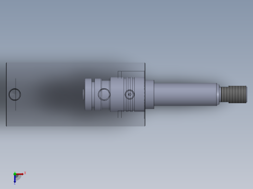 螺纹型液压缸 35x25x75.5 mm .snapshot.1俯视缩略图