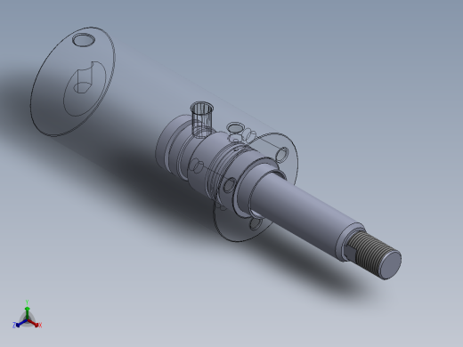 螺纹型液压缸 35x25x75.5 mm .snapshot.1正等轴测缩略图