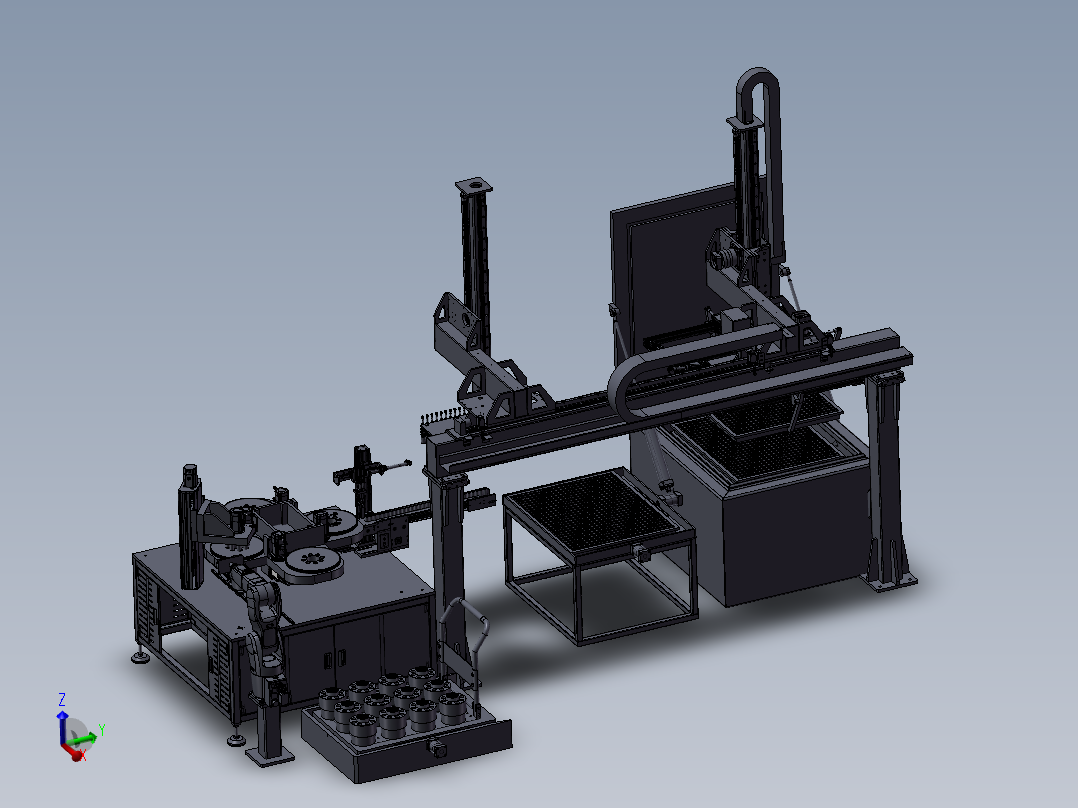 泵内铜套智能装配装备主视图