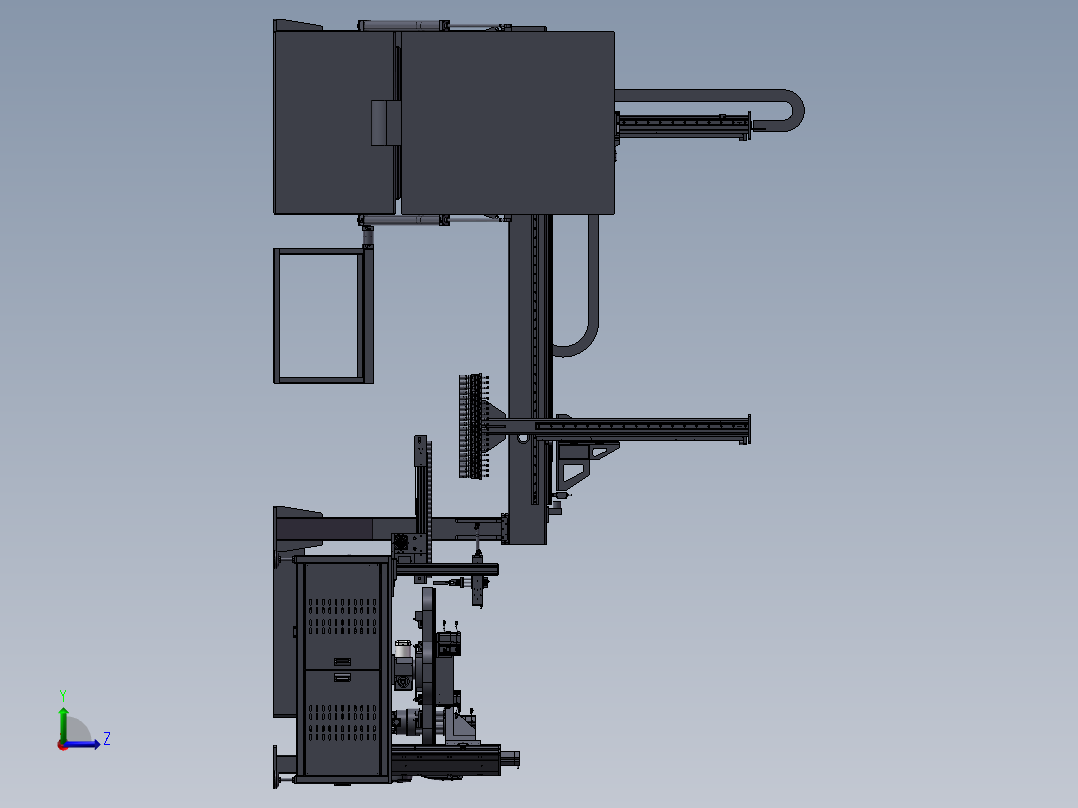 泵内铜套智能装配装备左视图