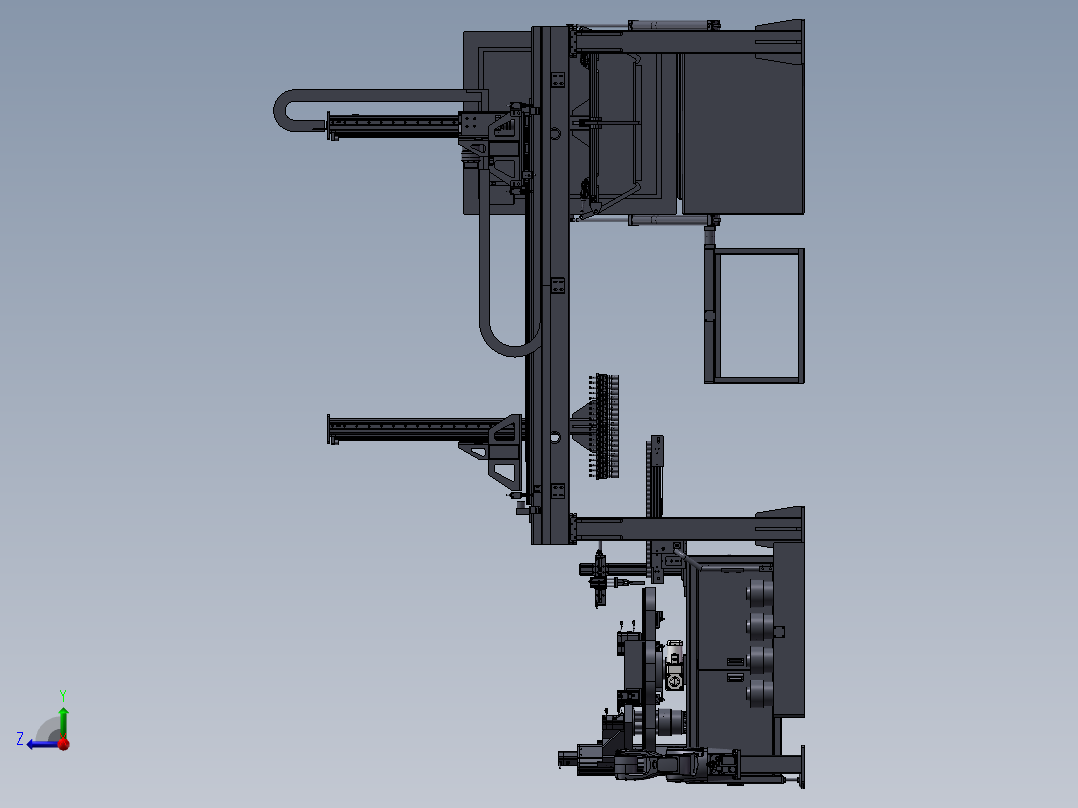 泵内铜套智能装配装备右视图