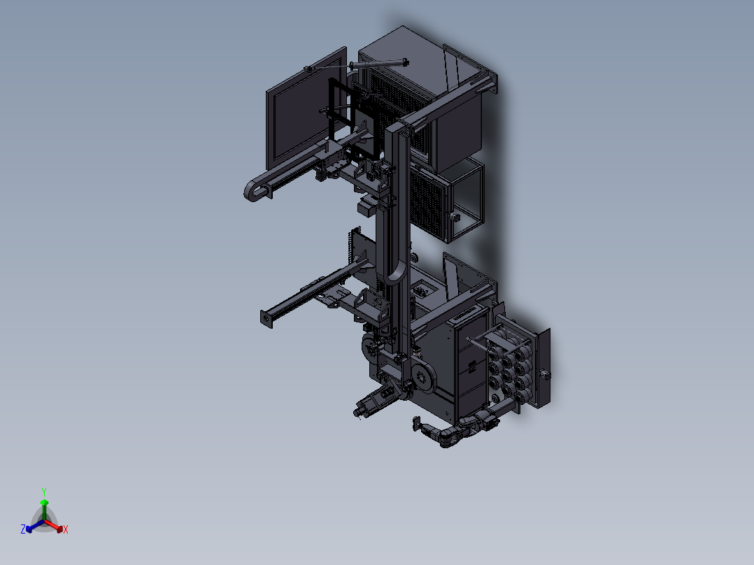 泵内铜套智能装配装备正等轴测图