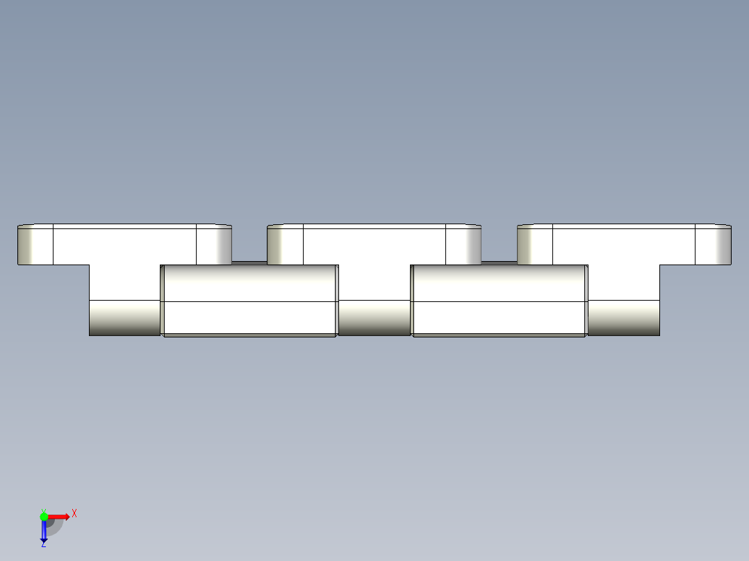 堆叠式铰链俯视图