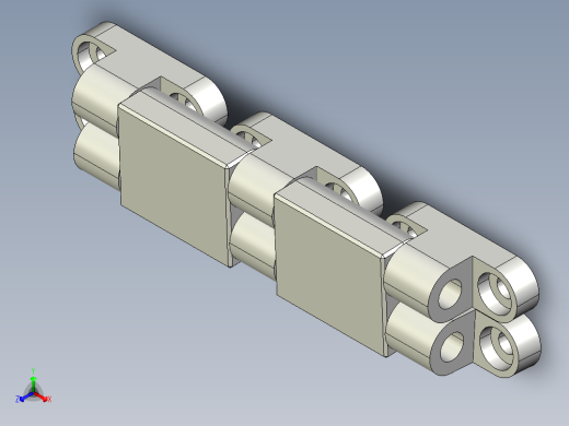 堆叠式铰链正等轴测缩略图