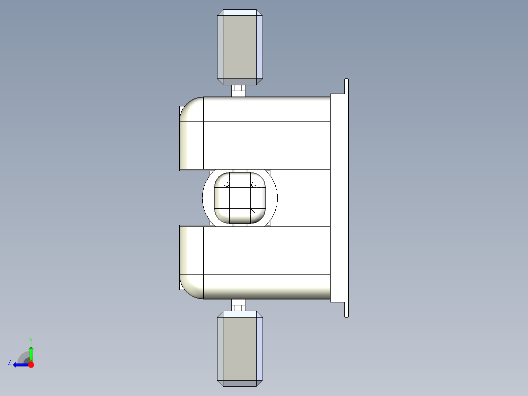 升降照明灯右视图