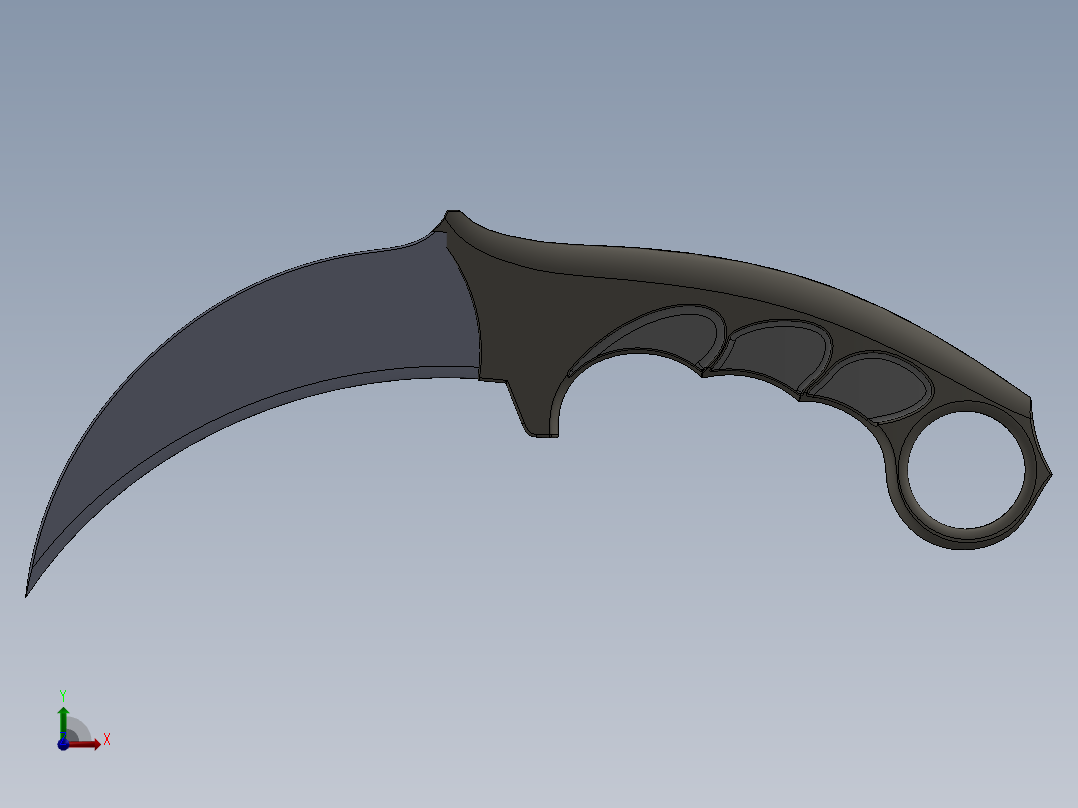 爪子刀、刀(32)前视图